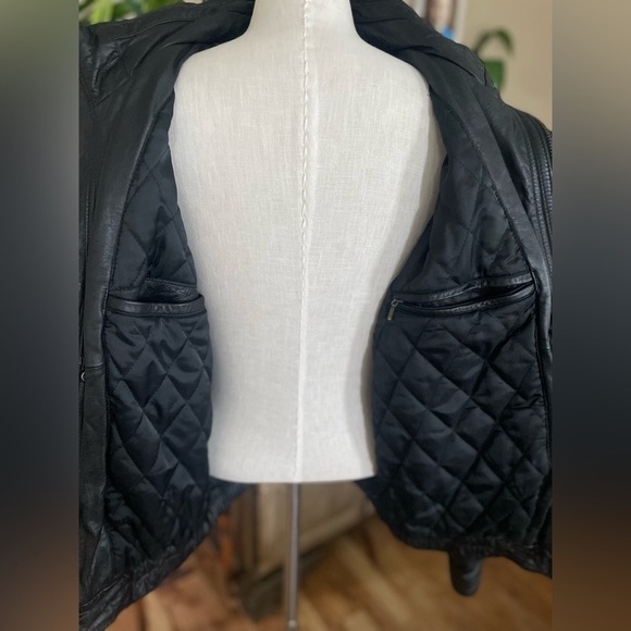 City streets leather Jacket men’s Medium black - Picture 7 of 10